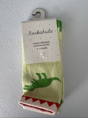 T-Rex 2 Pack Organic Cotton Socks - Rockahula